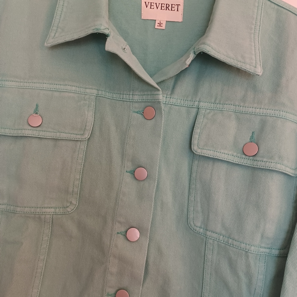 Teal Rhinestone Fringe Jacket - Picture 5 of 9